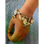 5-star customer review photo by G*****a, image 1 of 3 for Cute Enamel Bee Butterfly Flower Zinc Alloy Keychain Bag Charm