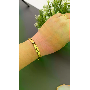 5-star customer review photo by R*****r, image 2 of 3 for Stainless Steel 18K Gold Plated Rhinestone Evil Eye Bangle