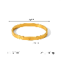 Recensione cliente con 5 stelle, foto di J*****T, immagine 2 di 5 per Anello Aperto Lettera Iniziale Ottone Placcato Oro 18K
