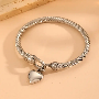 Avis client 4.3-étoile, photo par t*****s, image 15 de 30 pour Ensemble Bijoux Bracelet Jonc Coeur Et Boucles d'Oreilles Titane
