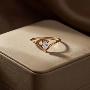5-star customer review photo by S*****n, image 3 of 14 for Titanium Steel V Shape Chevron Ring With Cubic Zirconia