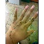 5-Sterne-Kundenbewertungsfoto von D*****u, Bild 1 von 1 für Vintage Gerippter Offener Ring Mit Kunststein Edelstahl
