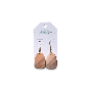 5-star customer review photo by T*****l, image 1 of 4 for Wooden Hollow Geometric Earrings With Metal Hooks For Women