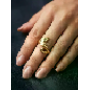 Recensione cliente con 4.7 stelle, foto di L*****d, immagine 1 di 3 per Anello Eternity in Acciaio al Titanio con Strass Donna