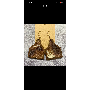 5-star customer review photo by K*****e, image 1 of 1 for Western Faux Leather Teardrop Earrings with Cow Print For Women