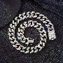 5-star customer review photo by s*****D, image 4 of 4 for Cross Pendant Necklace with Rhinestone Cuban Chain For Men