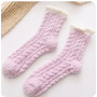 Recensione cliente con 4.7 stelle, foto di e*****n, immagine 1 di 1 per Calze Invernali Spesse in Pile di Corallo Zampa di Gatto Donne