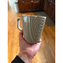 4.7-star customer review photo by P*****d, image 1 of 3 for Ceramic Mug Vertical Fluted Texture Coffee Cup with Square Handle