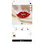 5-star customer review photo by K*****r, image 1 of 1 for Sexy Red Lips Brooch Pin with Sparkling Rhinestone For Women