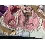 4-star customer review photo by P*****s, image 1 of 1 for Baby Cotton Bib And Headband Set Waterproof Lace