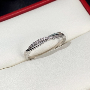5-star customer review photo by S*****n, image 2 of 14 for Titanium Steel V Shape Chevron Ring With Cubic Zirconia