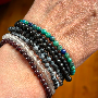 5-star customer review photo by A*****n, image 1 of 1 for Natural Stone Beaded Bracelet Handmade Gemstone Jewelry