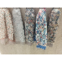 5-star customer review photo by A*****u, image 1 of 2 for Women Long Satin Scarf with Ink Wash Floral Leaf Print