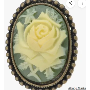 5-star customer review photo by P*****h, image 1 of 1 for Vintage Butterfly Brooch with Shell and Rhinestone for Women