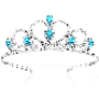 4.7-star customer review photo by A*****r, image 1 of 1 for Alloy Princess Crown Tiara Headband with Heart Shape Rhinestone