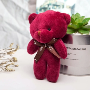 5-star customer review photo by M*****s, image 1 of 1 for Soft Plush Teddy Bear Keychain With Ribbon Bow