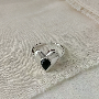 5-star customer review photo by Κ*****ς, image 7 of 7 for 925 Sterling Silver Moissanite Flower Petal Halo Ring