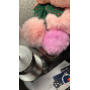 4.3-star customer review photo by D*****a, image 1 of 7 for Rex Rabbit Fur Cherry Keychain With Leather Leaf Bag Charm