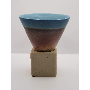 5-star customer review photo by V*****s, image 1 of 3 for Ceramic Coffee Cup With Base Japanese Retro Reactive Glaze