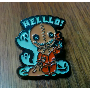 5-star customer review photo by T*****e, image 3 of 4 for Punk Gothic Letter Enamel Brooch Zinc Alloy Lapel Pin