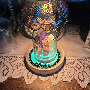 5-star customer review photo by k*****u, image 1 of 1 for Natural Crystal Stone Diffuser Lamp with Wood Base LED Light