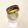 5-star customer review photo by G*****s, image 1 of 2 for Silicone Wedding Ring Band with Grooved Matte Finish
