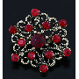 5-star customer review photo by J*****t, image 1 of 1 for Crystal Flower Brooch with Iridescent Rhinestone For Women