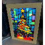 5-star customer review photo by R*****S, image 1 of 1 for LED Light Painting Frame Wood Hollow Shadow Box For Home Decor
