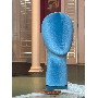 5-star customer review photo by L*****f, image 1 of 1 for Velvet Linen Mannequin Head For Wig Hat Display Stand