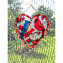5-star customer review photo by L*****e, image 1 of 1 for Heart Shaped Suncatcher Pendant Stained Glass Style Decoration