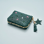 Foto de reseña de 5 estrellas por L*****s, imagen 4 de 7 para Cartera Pequeña Cuero PU Mujeres con Bordado de Corazón y Borla