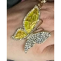Avis client 5-étoile, photo par Ε*****U, image 1 de 1 pour Porte-Clés Cœur Strass Brillant Charme de Sac Cristal Pavé
