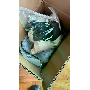 4.3-star customer review photo by C*****i, image 2 of 4 for Stainless Steel Ring with Wood and Carbon Fiber Inlay
