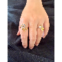 5-star customer review photo by G*****a, image 3 of 3 for Cute Enamel Bee Butterfly Flower Zinc Alloy Keychain Bag Charm