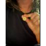5-star customer review photo by N*****i, image 2 of 2 for Minimalist Wood Keychain With Leather Strap For Men Women