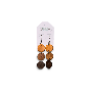5-star customer review photo by T*****l, image 2 of 4 for Wooden Hollow Geometric Earrings With Metal Hooks For Women