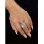 Recensione cliente con 4.7 stelle, foto di L*****d, immagine 2 di 3 per Anello Eternity in Acciaio al Titanio con Strass Donna