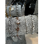 5-star customer review photo by K*****a, image 3 of 3 for 925 Sterling Silver Starry Chain Necklace Moissanite Pendant