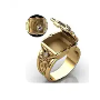 5-star customer review photo by F*****n, image 1 of 1 for Vintage Royal Blue Zircon Square Ring For Women