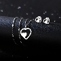 Avis client 4.3-étoile, photo par t*****s, image 30 de 30 pour Ensemble Bijoux Bracelet Jonc Coeur Et Boucles d'Oreilles Titane