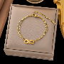 Avis client 4.3-étoile, photo par t*****s, image 8 de 30 pour Ensemble Bijoux Bracelet Jonc Coeur Et Boucles d'Oreilles Titane
