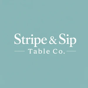 Stripe & Sip Table Co.